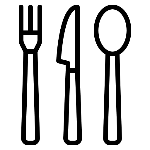 Eating knife food and restaurant fork icon Eating knife food and restaurant fork icon