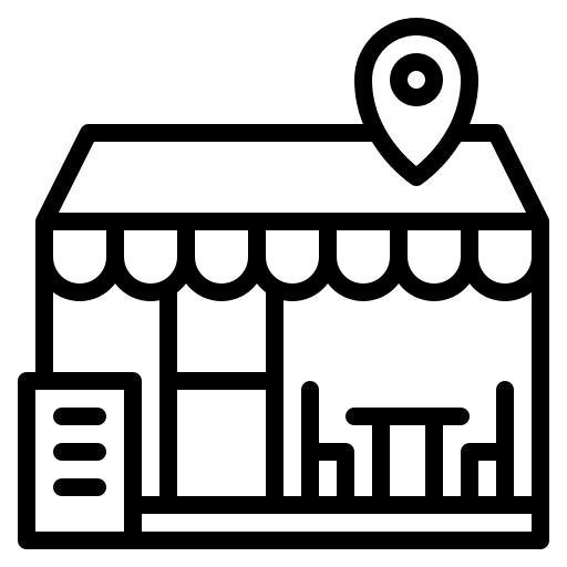 Location shop food and restaurant maps and location icon Location shop food and restaurant maps and location icon