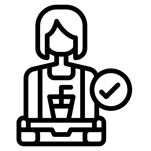 Received food delivery completed received icon Received food delivery completed received icon