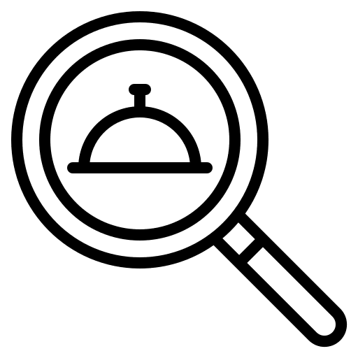 Searching cloche magnifying glass magnifier icon Searching cloche magnifying glass magnifier icon