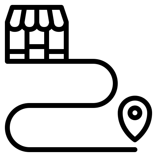 Distance distance map location placeholder icon Distance distance map location placeholder icon