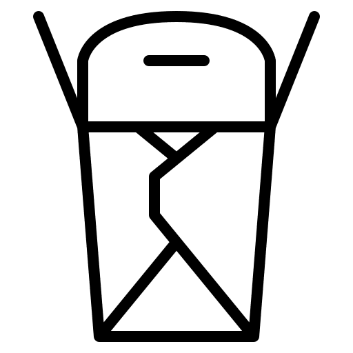 Food package food package box junk food icon Food package food package box junk food icon