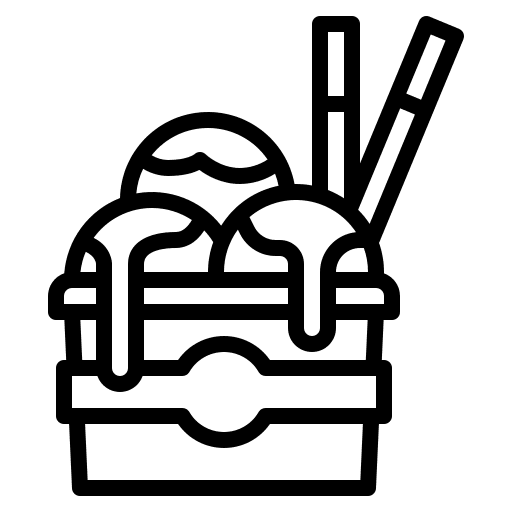 Ice cream dessert food delivery shopping icon Ice cream dessert food delivery shopping icon