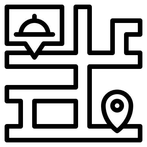 Map maps and location take away food and restaurant icon Map maps and location take away food and restaurant icon