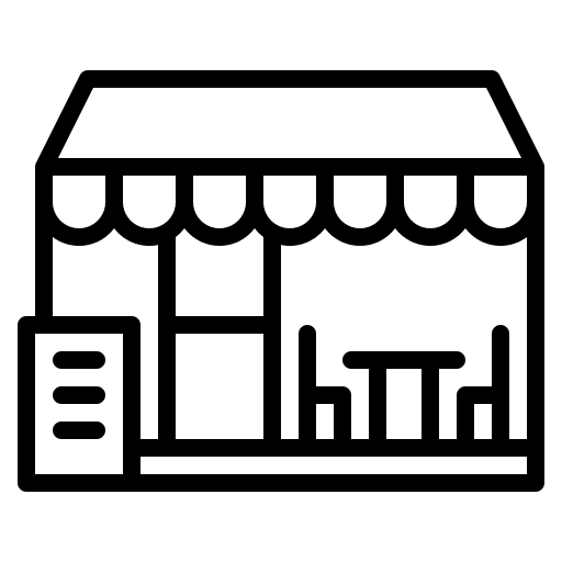 Restaurant shop commerce food delivery icon Restaurant shop commerce food delivery icon