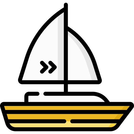 Sailing boat travel sea sailing boat icon