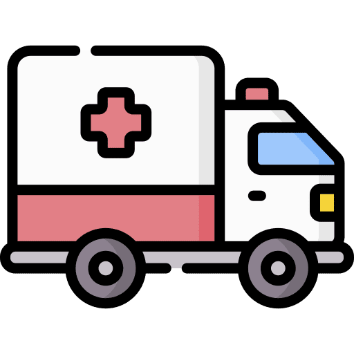 Ambulance urgency healthcare and medical emergency icon Ambulance urgency healthcare and medical emergency icon