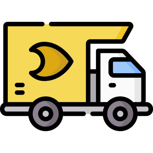 Cargo truck van vehicle automobile icon Cargo truck van vehicle automobile icon