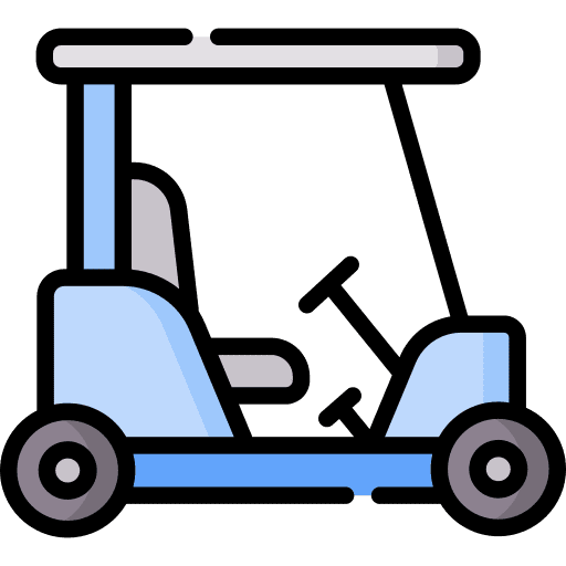 Golf cart caddy vehicle drive icon Golf cart caddy vehicle drive icon