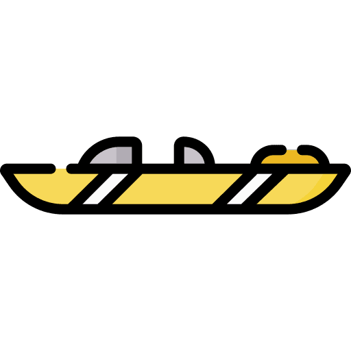 Kayak boat rowing canoe icon Kayak boat rowing canoe icon