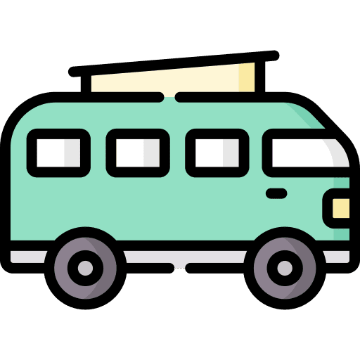 Camper automobile vehicle transportation icon Camper automobile vehicle transportation icon