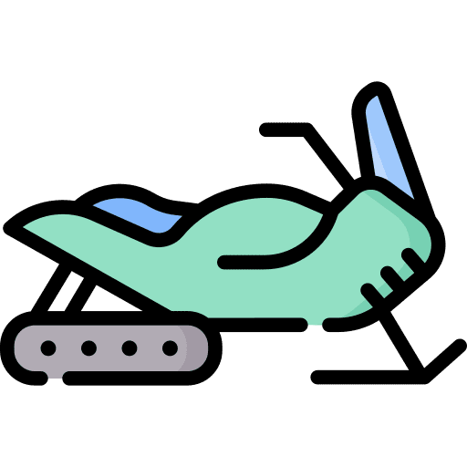 Sled transportation winter sports snowmobile icon Sled transportation winter sports snowmobile icon