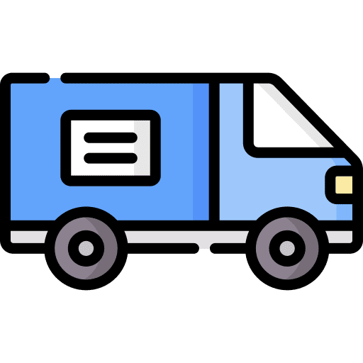 Truck deliver storage van icon Truck deliver storage van icon