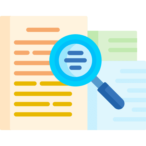 Audit details audition magnifying glass icon Audit details audition magnifying glass icon