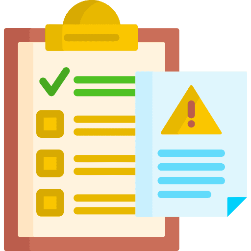 Compliant check list approval archive icon