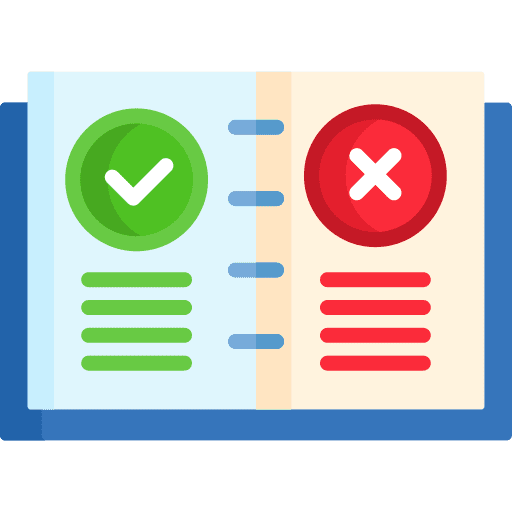 Compliant list rules checkmark icon