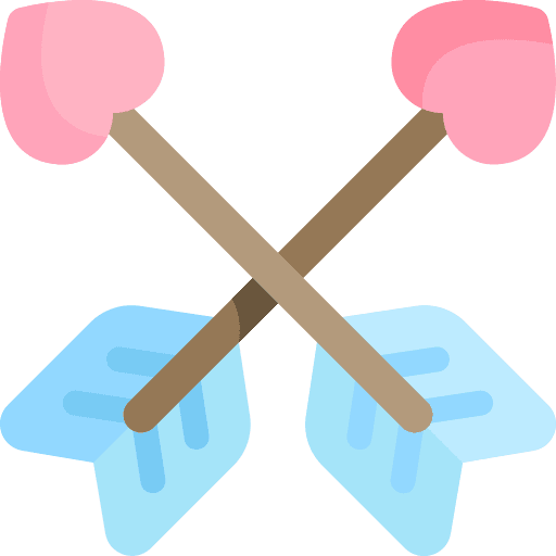 Arrows arrows romanticism cupid icon Arrows arrows romanticism cupid icon