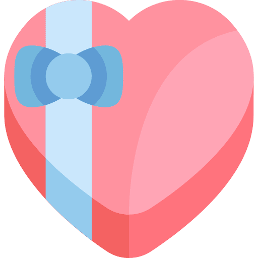 Chocolates lovely romantic heart icon
