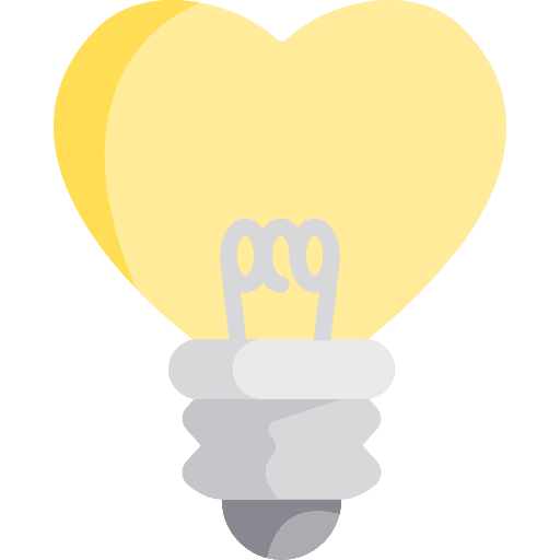 Light bulb love light bulb illumination icon Light bulb love light bulb illumination icon