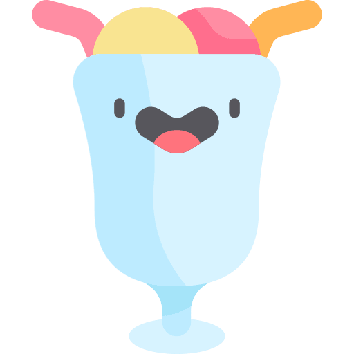 Milkshake chocolate dessert cup icon Milkshake chocolate dessert cup icon