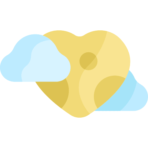 Moon romantic valentines day nature icon Moon romantic valentines day nature icon