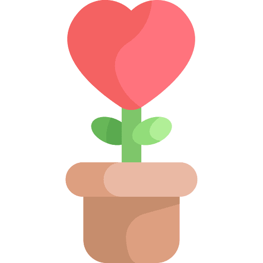 Plant love plant heart icon Plant love plant heart icon