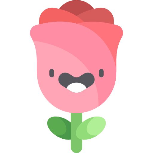 Rose flower botanical petals icon Rose flower botanical petals icon