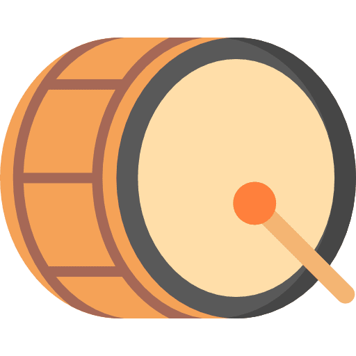 Drum musical instrument drum music and multimedia icon