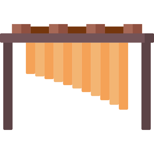 Marimba music and multimedia marimba musical instrument icon