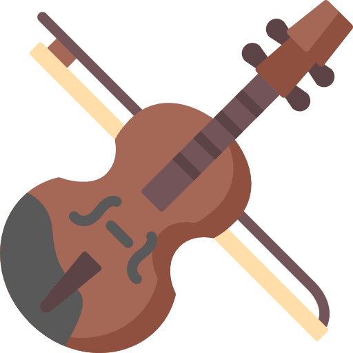 Violin orchestra music musical instrument icon