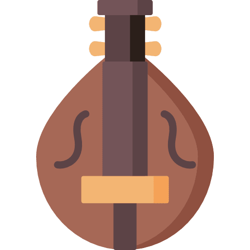 Hurdy gurdy music and multimedia medieval hurdy gurdy icon