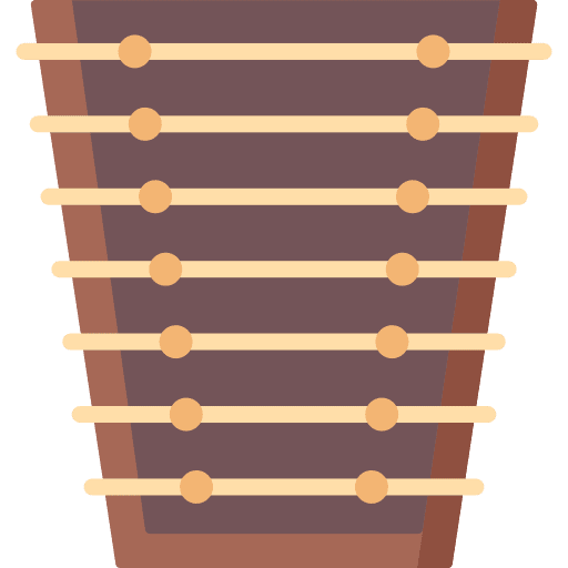 Santoor music and multimedia musical instrument string instrument icon