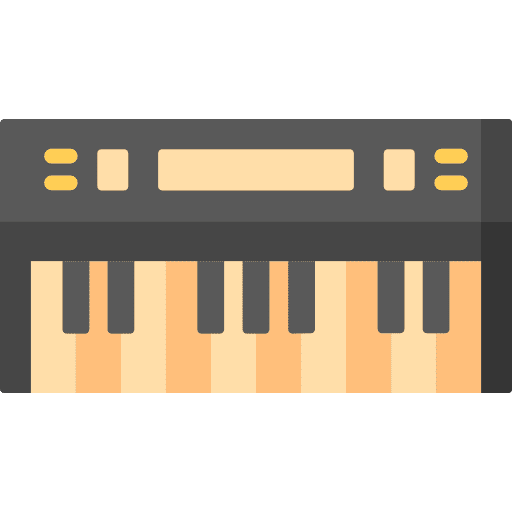 Keyboard piano keys keyboard icon