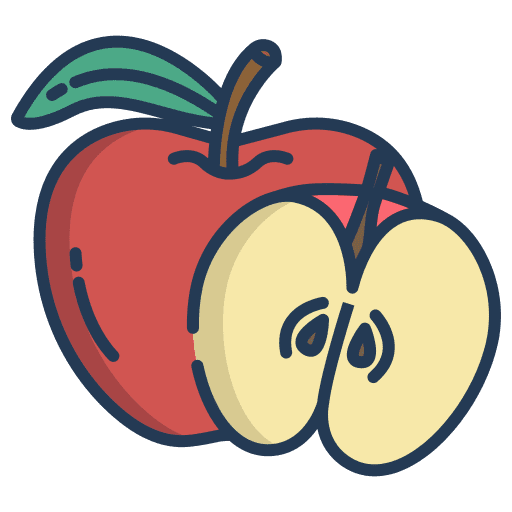 Apple vegetarian diet fruit icon