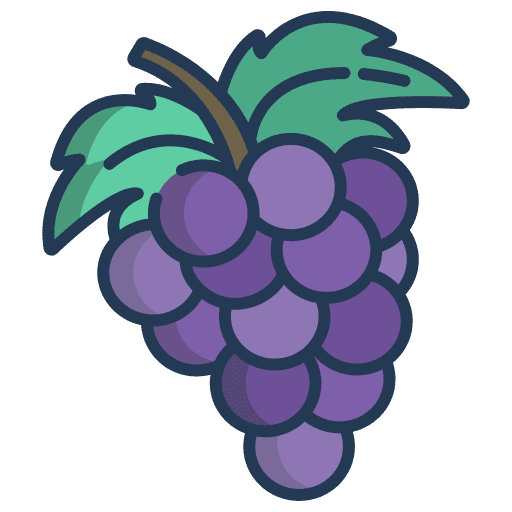 Grapes healthy food food and restaurant grapes icon