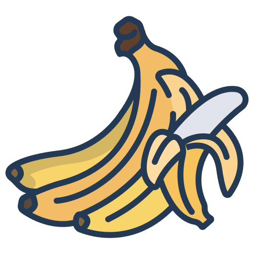 Banana banana food and restaurant fruit icon