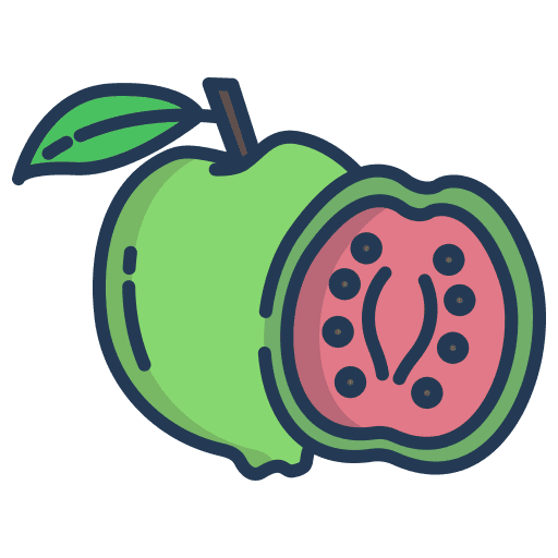 Guava food and restaurant guava organic icon