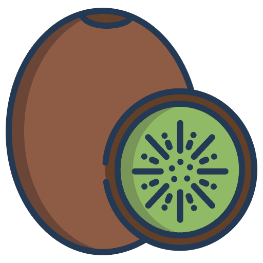 Kiwi food and restaurant vegan vegetarian icon