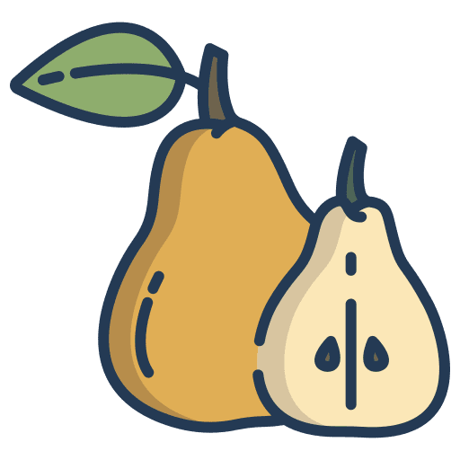Pear vegetarian healthy food vegan icon