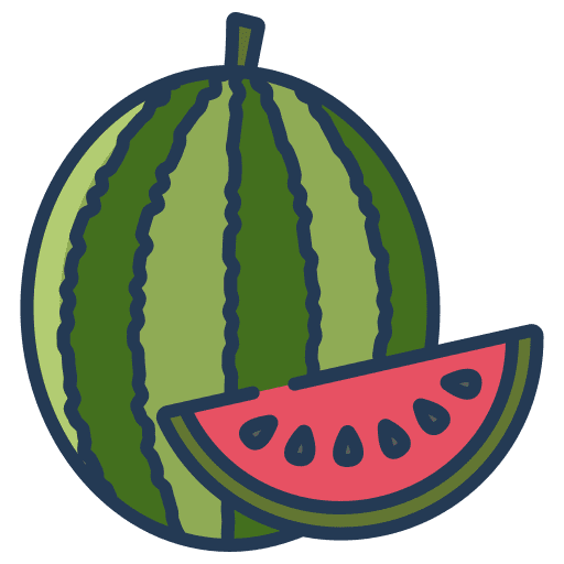 Watermelon vegan fruit watermelon icon