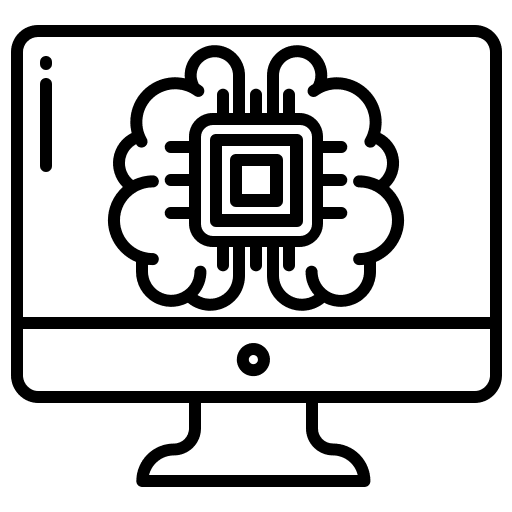 Computer engineering computer artificial intelligence icon Computer engineering computer artificial intelligence icon