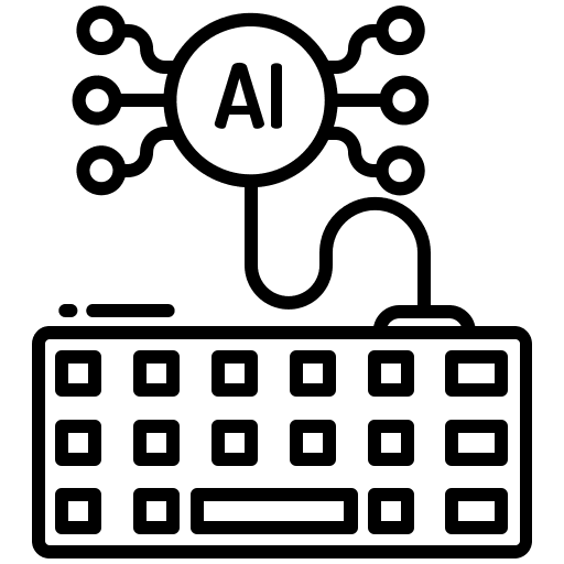 Keyboard industry typing technology icon