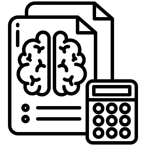 Report analysis neuromarketing report icon Report analysis neuromarketing report icon