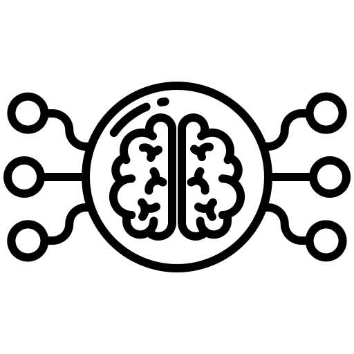 Brain technology artificial intelligence brain icon Brain technology artificial intelligence brain icon