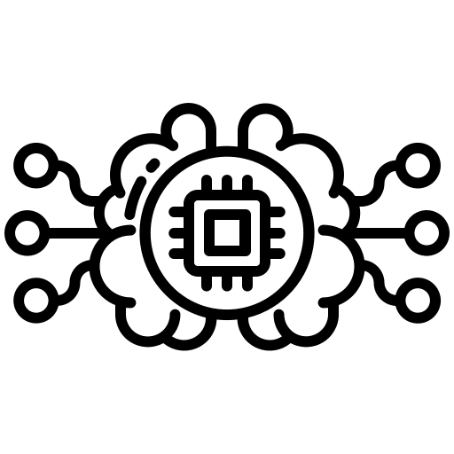 Brain technology industry electronics icon Brain technology industry electronics icon