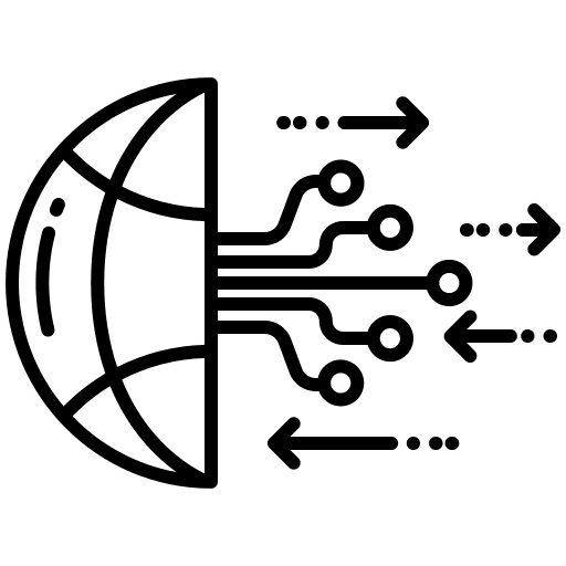 Global world internet technology icon Global world internet technology icon