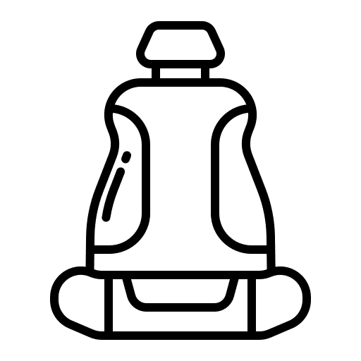 Car seat safety belt car parts security icon Car seat safety belt car parts security icon