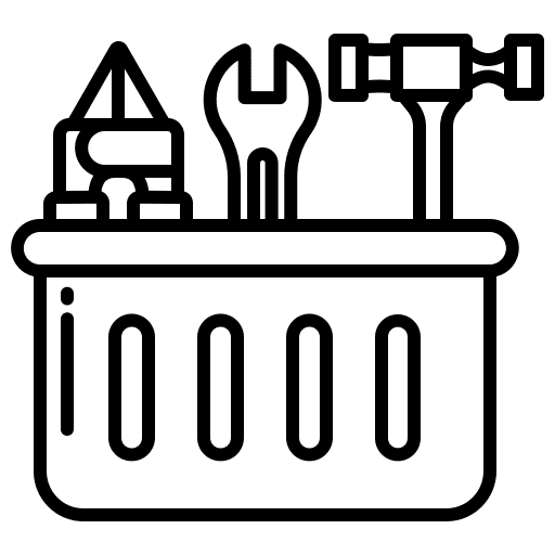 Toolkit hammer tool box construction and tools icon Toolkit hammer tool box construction and tools icon