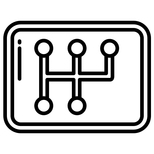 Gear stick shift tools and utensils drive icon Gear stick shift tools and utensils drive icon