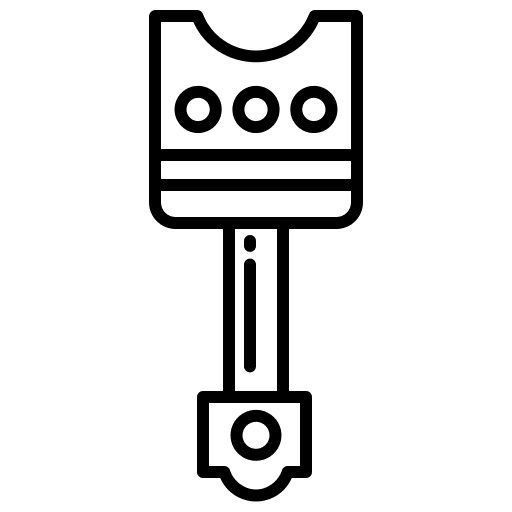 Piston transportation garage part icon Piston transportation garage part icon